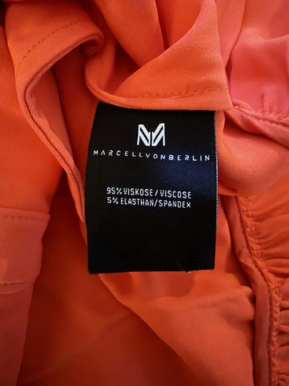 Marcell Von Berlin Women’s Orange Mini Button Front Dress Size 6 NWT